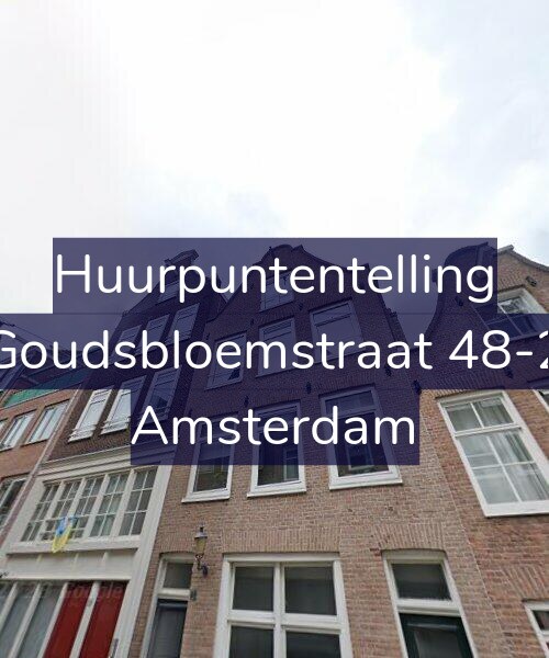 Foto gevel Huurpuntentelling voor Goudsbloemstraat 48-2, Amsterdam