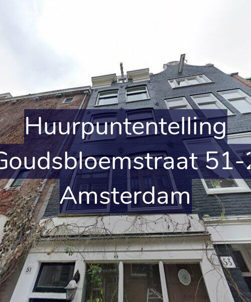 Foto gevel Huurpuntentelling voor Goudsbloemstraat 51-2, Amsterdam
