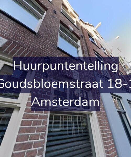 Foto gevel Huurpuntentelling voor Goudsbloemstraat 18-1, Amsterdam