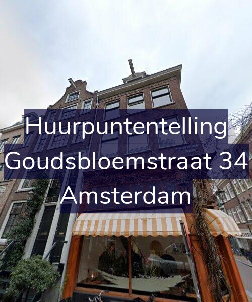 Foto gevel Huurpuntentelling voor Goudsbloemstraat 34, Amsterdam