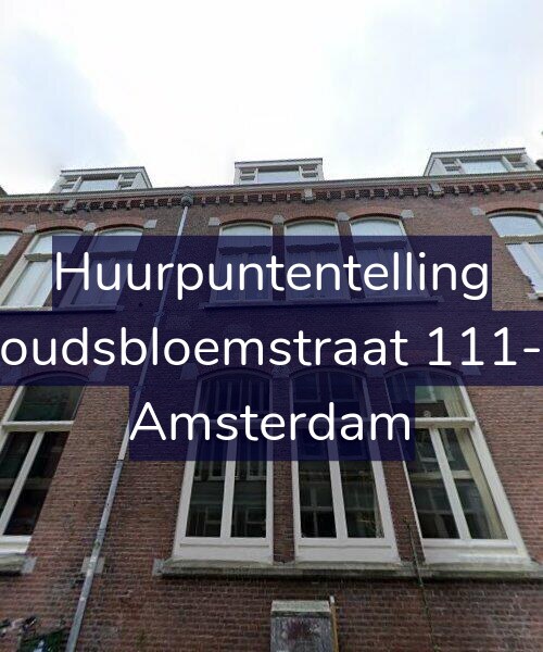 Foto gevel Huurpuntentelling voor Goudsbloemstraat 111-D, Amsterdam