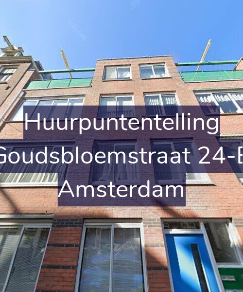 Foto gevel Huurpuntentelling voor Goudsbloemstraat 24-B, Amsterdam