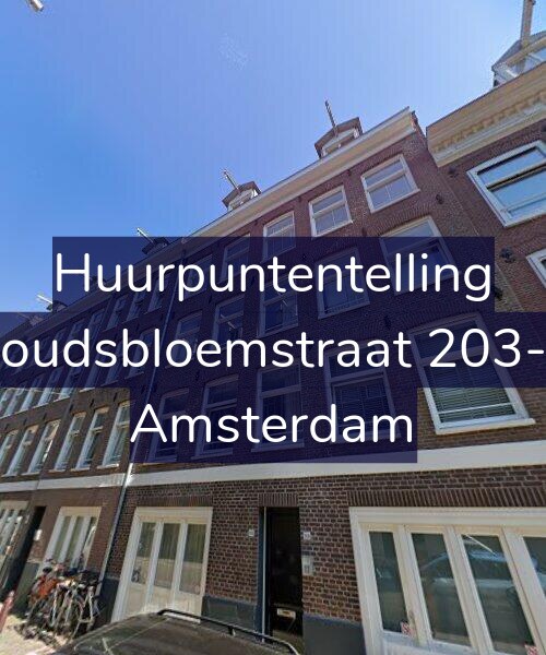Foto gevel Huurpuntentelling voor Goudsbloemstraat 203-B, Amsterdam