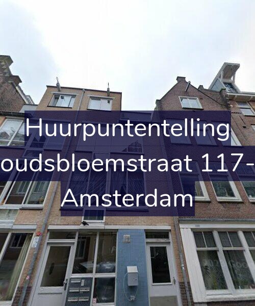 Foto gevel Huurpuntentelling voor Goudsbloemstraat 117-B, Amsterdam