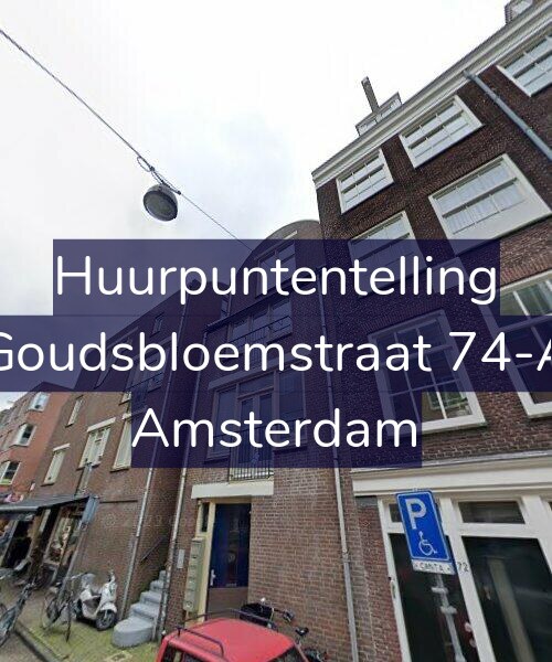 Foto gevel Huurpuntentelling voor Goudsbloemstraat 74-A, Amsterdam