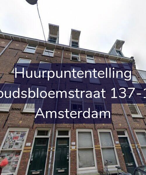 Foto gevel Huurpuntentelling voor Goudsbloemstraat 137-1V, Amsterdam