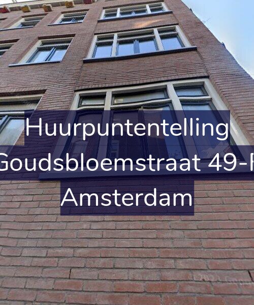 Foto gevel Huurpuntentelling voor Goudsbloemstraat 49-F, Amsterdam