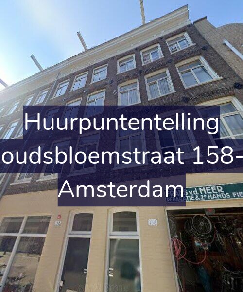 Foto gevel Huurpuntentelling voor Goudsbloemstraat 158-2, Amsterdam