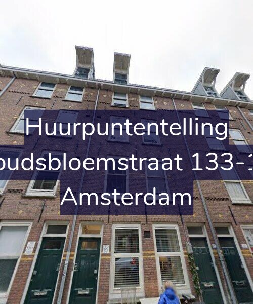 Foto gevel Huurpuntentelling voor Goudsbloemstraat 133-1A, Amsterdam