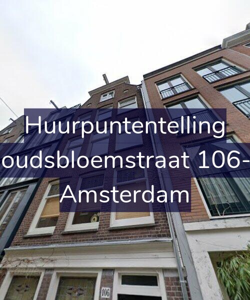 Foto gevel Huurpuntentelling voor Goudsbloemstraat 106-2, Amsterdam