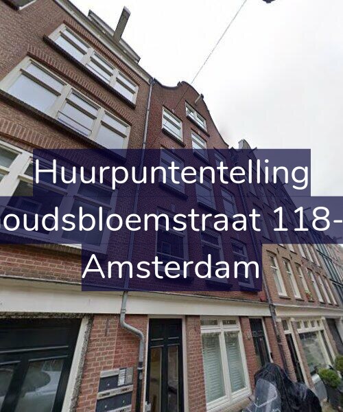 Foto gevel Huurpuntentelling voor Goudsbloemstraat 118-E, Amsterdam