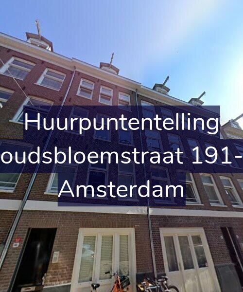 Foto gevel Huurpuntentelling voor Goudsbloemstraat 191-B, Amsterdam