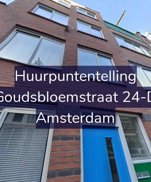 Foto gevel Huurpuntentelling voor Goudsbloemstraat 24-D, Amsterdam