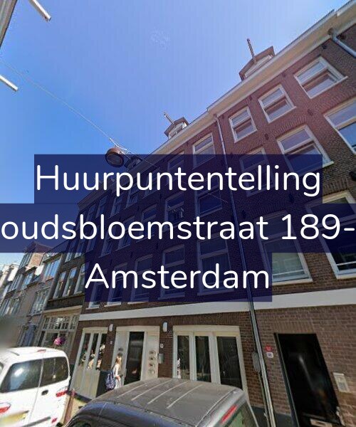 Foto gevel Huurpuntentelling voor Goudsbloemstraat 189-C, Amsterdam