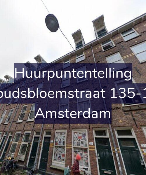 Foto gevel Huurpuntentelling voor Goudsbloemstraat 135-1A, Amsterdam