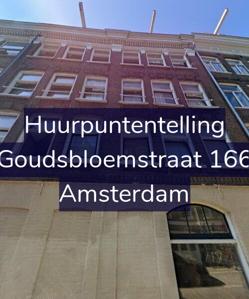 Foto gevel Huurpuntentelling voor Goudsbloemstraat 166, Amsterdam