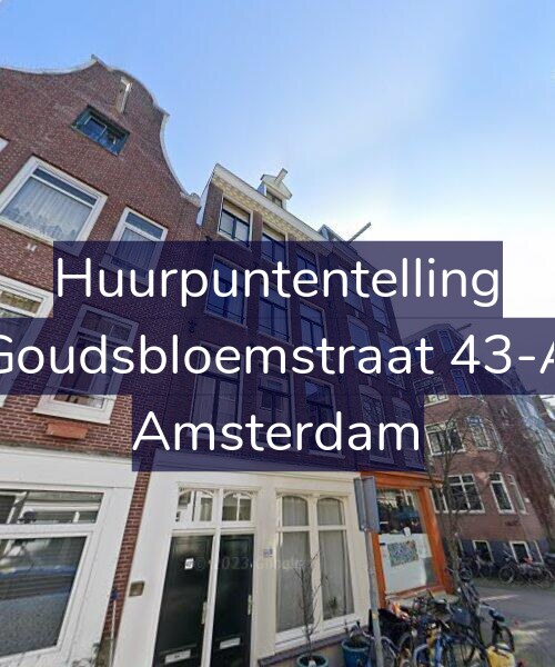 Foto gevel Huurpuntentelling voor Goudsbloemstraat 43-A, Amsterdam