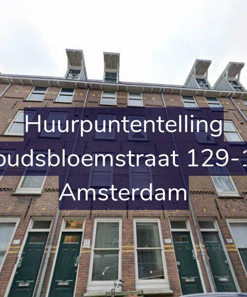Foto gevel Huurpuntentelling voor Goudsbloemstraat 129-1V, Amsterdam