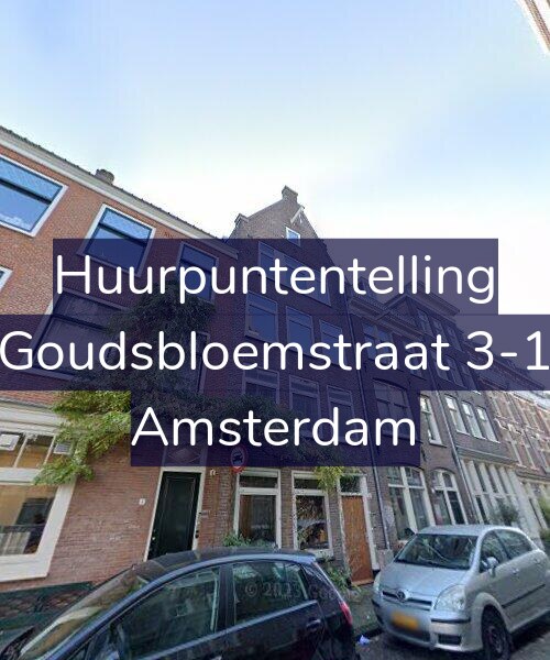 Foto gevel Huurpuntentelling voor Goudsbloemstraat 3-1, Amsterdam