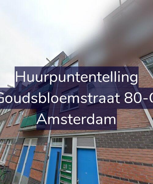 Foto gevel Huurpuntentelling voor Goudsbloemstraat 80-C, Amsterdam
