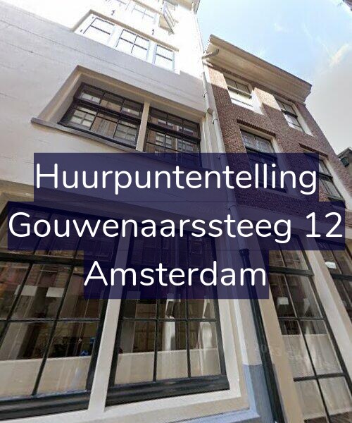 Foto gevel Huurpuntentelling voor Gouwenaarssteeg 12, Amsterdam
