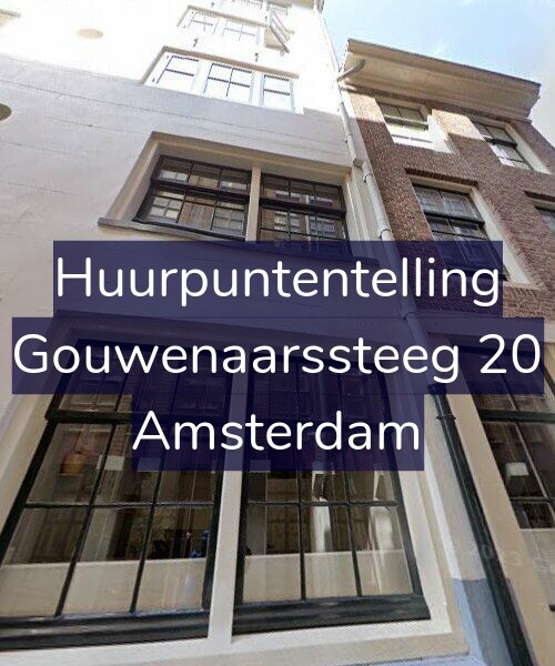 Foto gevel Huurpuntentelling voor Gouwenaarssteeg 20, Amsterdam