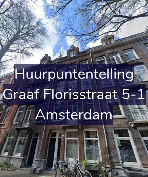 Foto gevel Huurpuntentelling voor Graaf Florisstraat 5-1, Amsterdam