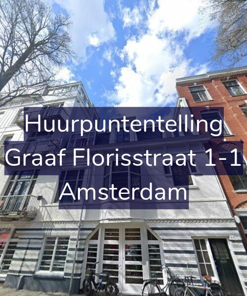 Foto gevel Huurpuntentelling voor Graaf Florisstraat 1-1, Amsterdam