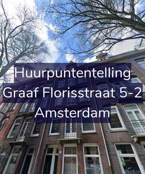 Foto gevel Huurpuntentelling voor Graaf Florisstraat 5-2, Amsterdam