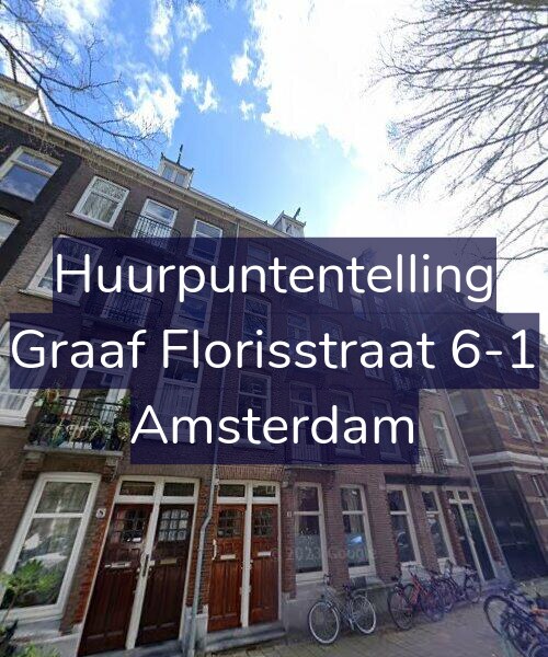 Foto gevel Huurpuntentelling voor Graaf Florisstraat 6-1, Amsterdam