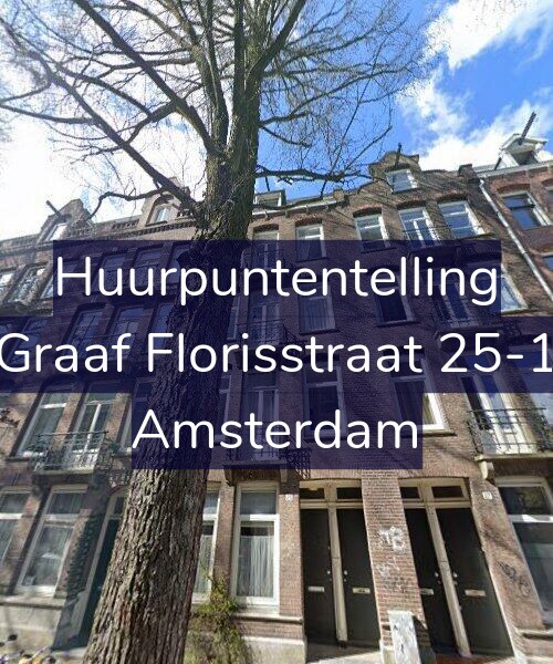 Foto gevel Huurpuntentelling voor Graaf Florisstraat 25-1, Amsterdam