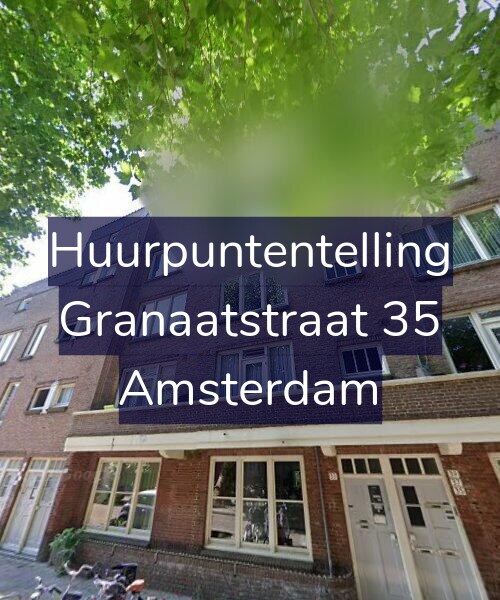 Foto gevel Huurpuntentelling voor Granaatstraat 35, Amsterdam