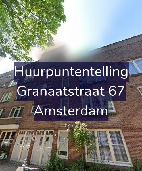 Foto gevel Huurpuntentelling voor Granaatstraat 67, Amsterdam