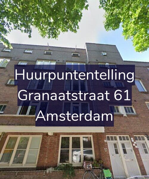 Foto gevel Huurpuntentelling voor Granaatstraat 61, Amsterdam