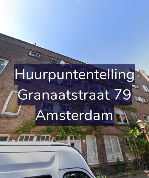Foto gevel Huurpuntentelling voor Granaatstraat 79, Amsterdam