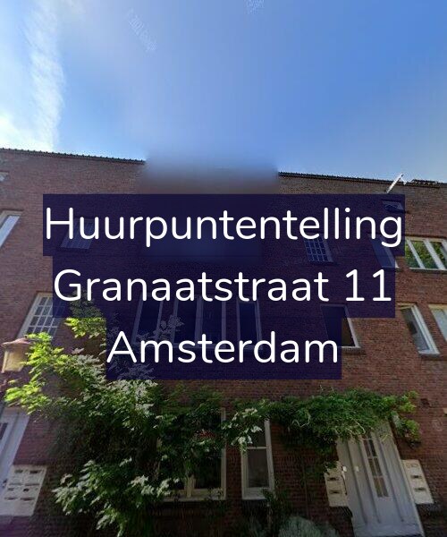 Foto gevel Huurpuntentelling voor Granaatstraat 11, Amsterdam