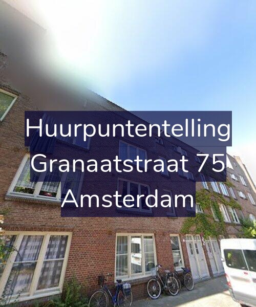 Foto gevel Huurpuntentelling voor Granaatstraat 75, Amsterdam