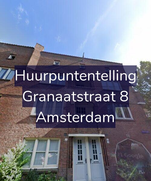Foto gevel Huurpuntentelling voor Granaatstraat 8, Amsterdam