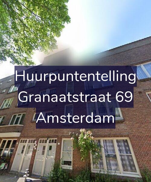 Foto gevel Huurpuntentelling voor Granaatstraat 69, Amsterdam