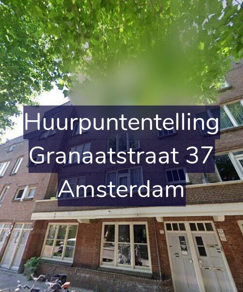 Foto gevel Huurpuntentelling voor Granaatstraat 37, Amsterdam