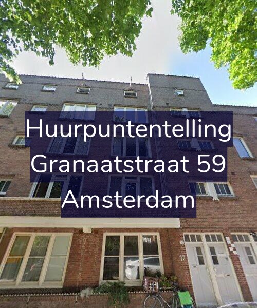 Foto gevel Huurpuntentelling voor Granaatstraat 59, Amsterdam