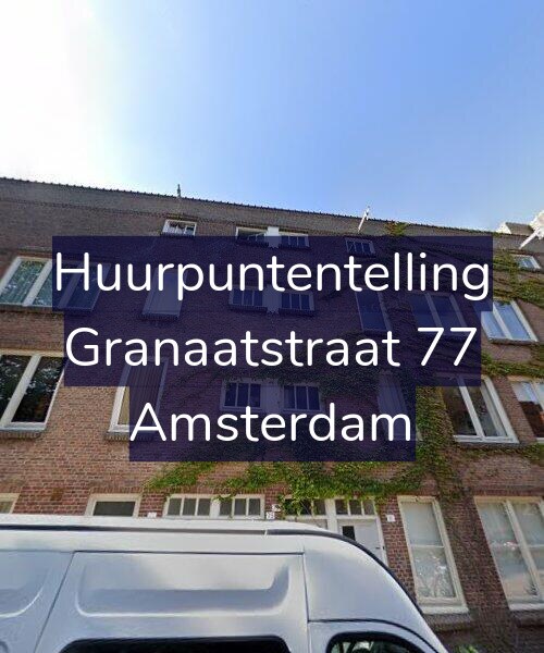 Foto gevel Huurpuntentelling voor Granaatstraat 77, Amsterdam