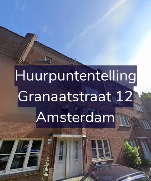 Foto gevel Huurpuntentelling voor Granaatstraat 12, Amsterdam