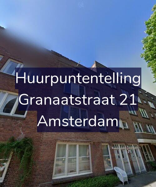 Foto gevel Huurpuntentelling voor Granaatstraat 21, Amsterdam