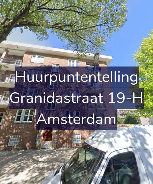 Foto gevel Huurpuntentelling voor Granidastraat 19-H, Amsterdam