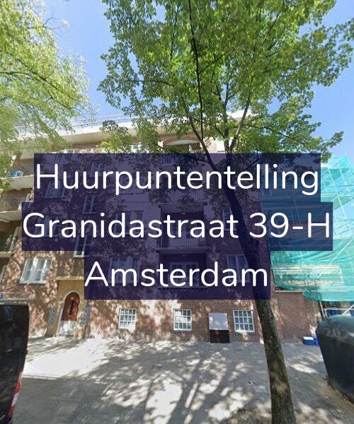 Foto gevel Huurpuntentelling voor Granidastraat 39-H, Amsterdam