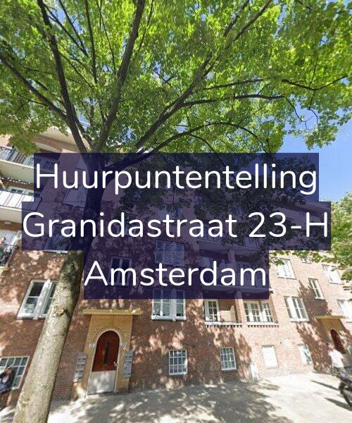 Foto gevel Huurpuntentelling voor Granidastraat 23-H, Amsterdam