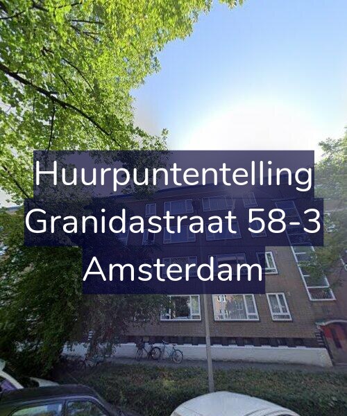 Foto gevel Huurpuntentelling voor Granidastraat 58-3, Amsterdam