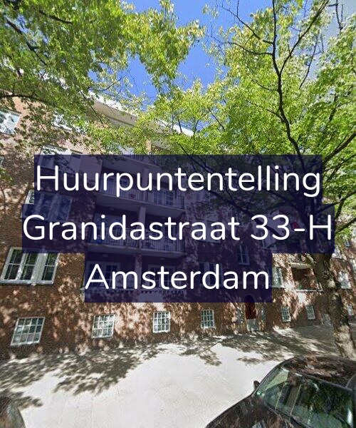 Foto gevel Huurpuntentelling voor Granidastraat 33-H, Amsterdam