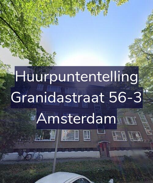 Foto gevel Huurpuntentelling voor Granidastraat 56-3, Amsterdam